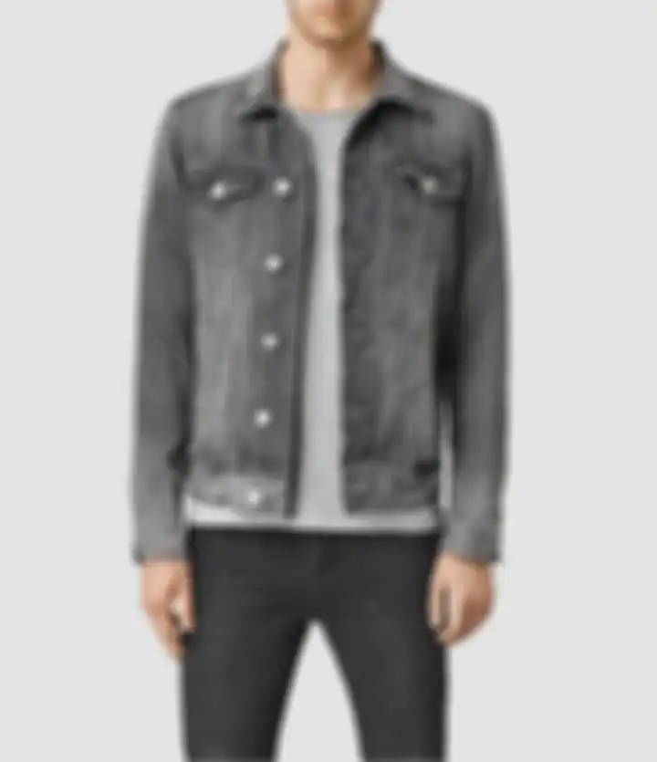 Jaket Jeans Abu-abu