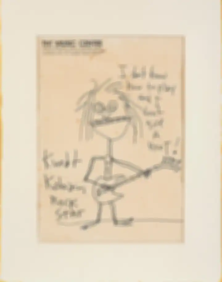 Cobain menggambarkan dirinya sendiri sebagai Kurdt Kobain Rock Star.