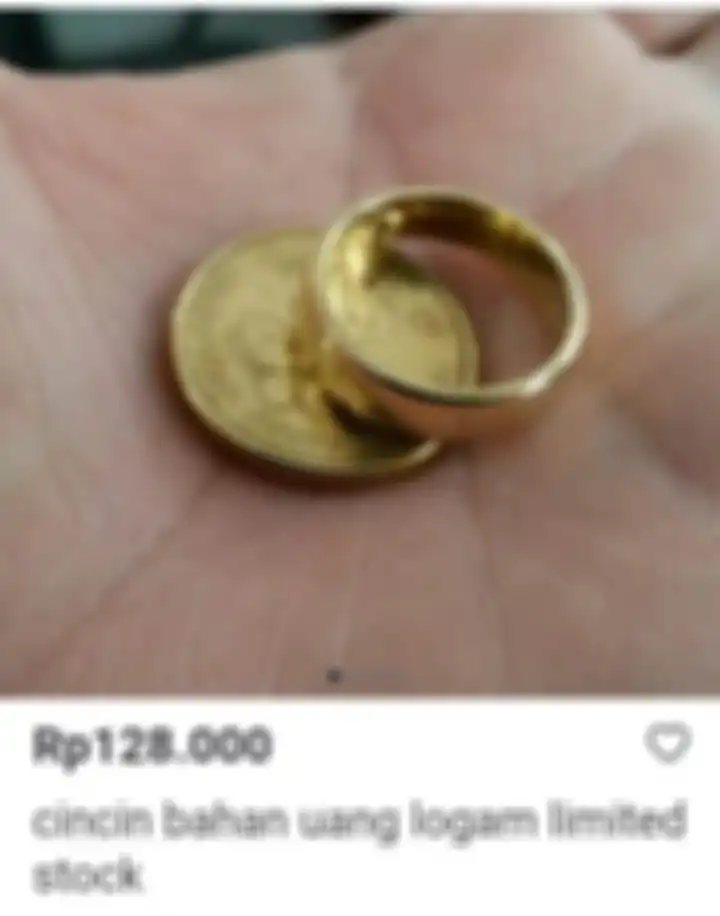 Laku ratusan ribu diolah jadi cincin lebih dulu