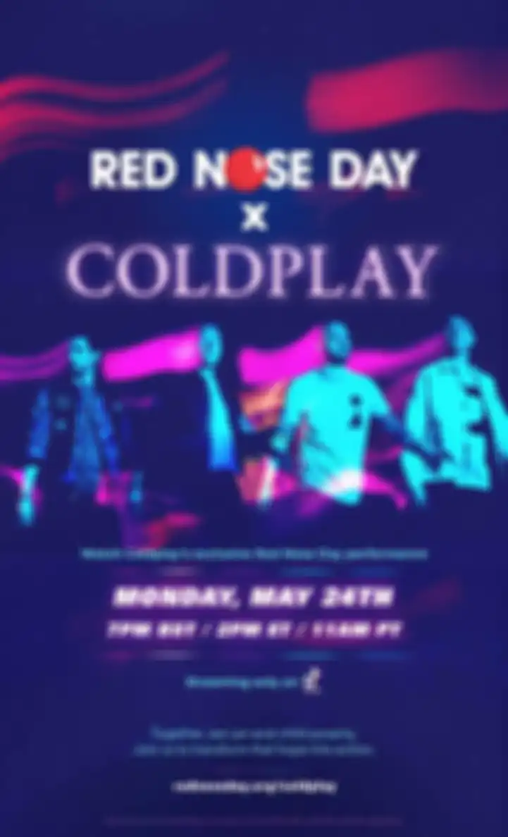 Poster konser livestream Coldplay di TikTok