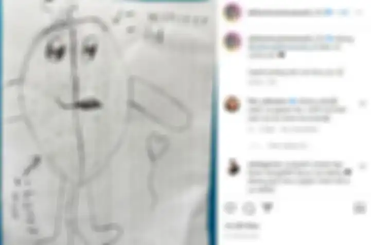 Gambar anak kedua Nikita Mirzani, Azka Mawardi, untuk sang ibu yang sedang dipenjara