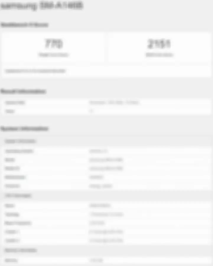 Samsung Galaxy A14 5G dengan chipset Exynos pada Geekbench.