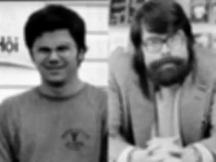 Mark David Chapman (kiri) dan Stephen King (kanan)