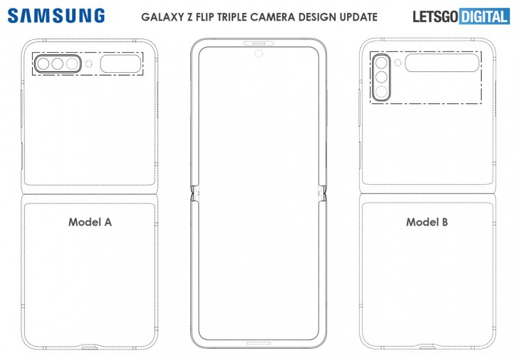 paten desain Galaxy Z Flip.