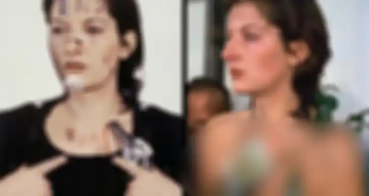 Marina Abramovic telah dikenal dan dipuji sebelumnya sebagai seniman pertunjukan karena dia bersedia melakukan hal-hal untuk mengekspresikan seni.