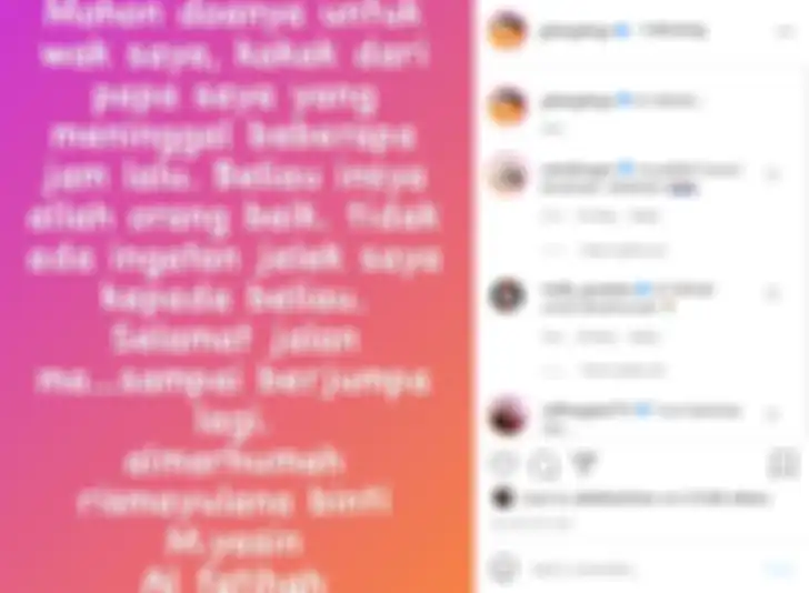Tangkap layar unggahan Gilang Dirga. 