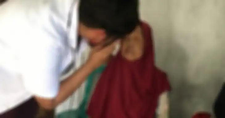 Pemeriksaan mata dalam HARI BAKTI DOKTER INDONESIA yang bertema Berbakti Untuk Negri Mengabdi Untuk Rakyat.