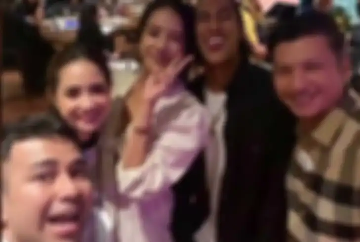 Raffi Ahmad dan Nagita Slavina saat hadiri pesta ulang tahun pengusaha kondang Ricardo Gelael, ayahanda Sean Gelael
