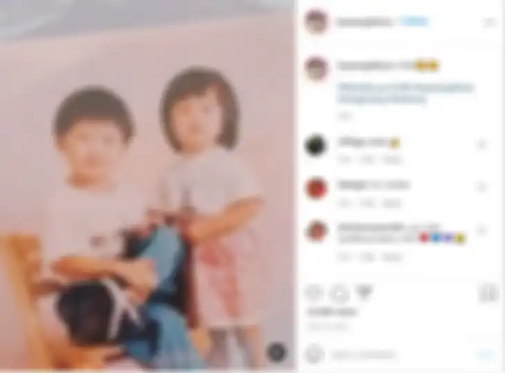 Foto Felicia Tissue semasa kecil