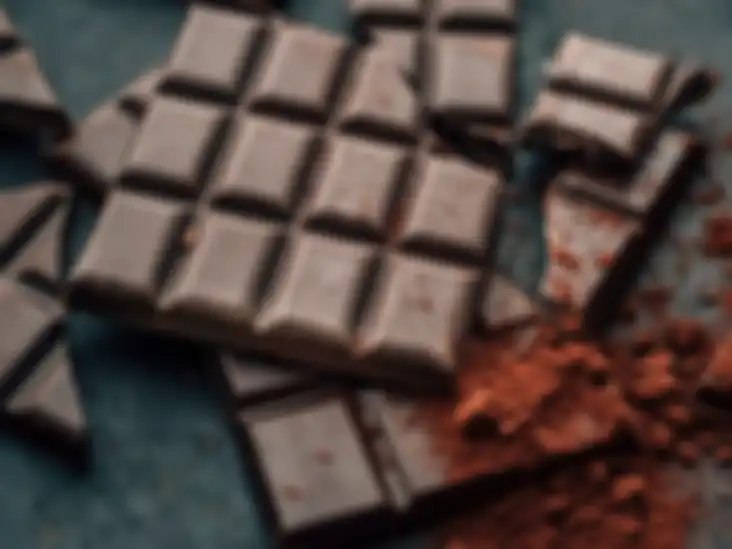 Ilustrasi cokelat hitam (dark chocolate)