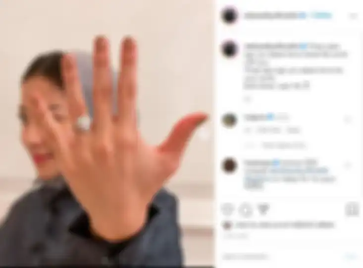Cincin pemberian Indra Priawan untuk Nikita Willy saat lamaran
