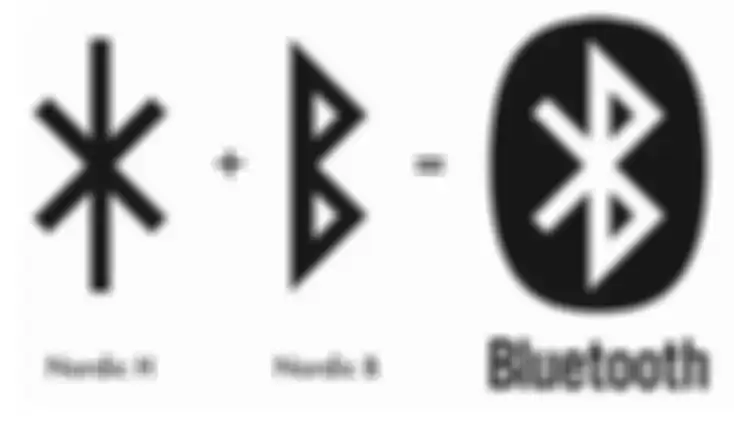 Ilustrasi logo bluetooth