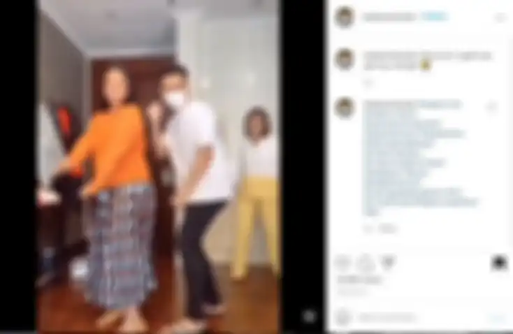 Amanda Manopo tengah bermain Tik Tok