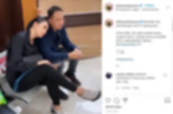 Postingan Kalina Ocktaranny bersama Vicky Prasetyo saat mengurus surat-surat nikah