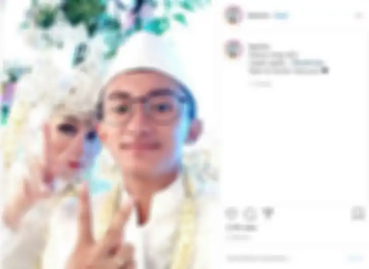 Pasangan pengantin yang viral menikah usai kenalan 24 jam di Instagram