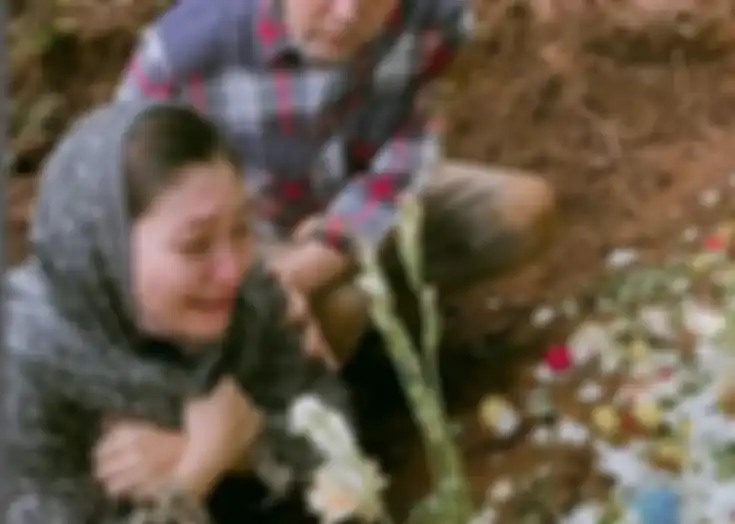 Baby Margaretha menangisi kepergian sang suami