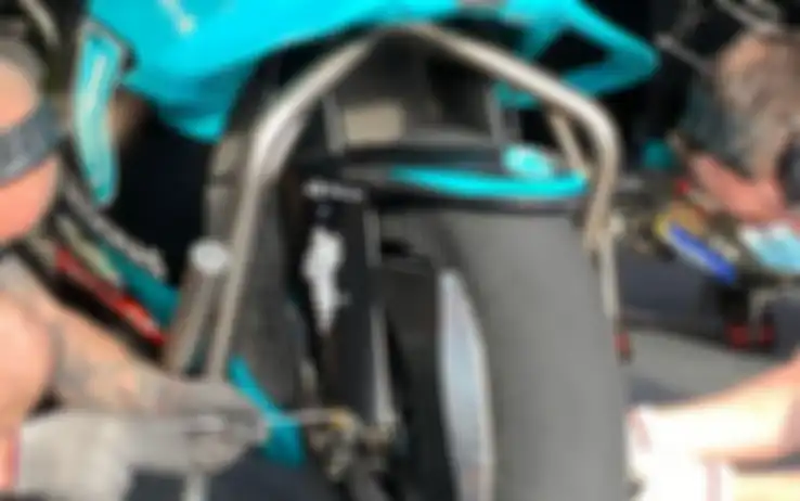Ilustrasi. Sepatbor depan aneh dan tabung upside down unik dipamerkan Yamaha pada hari keempat tes pramusim MotoGP 2021 di Qatar