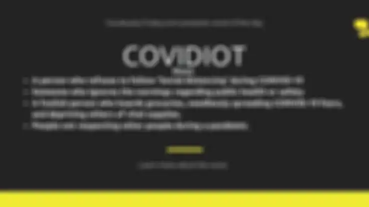 Istilah covidiot