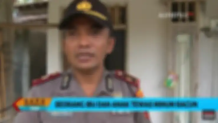 Pihak polisi menerangkan tentang kasus bunuh diri ibu dan anak di Ponorogo.