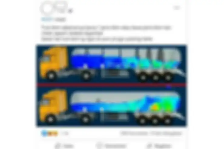 Pertanyaan mengenai truk tangki Pertamina di media sosial