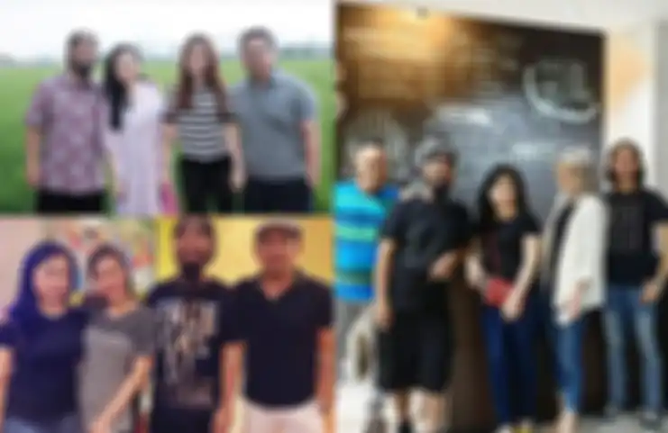 Kedekatan Istri Peppy dengan rekan-rekan artis.