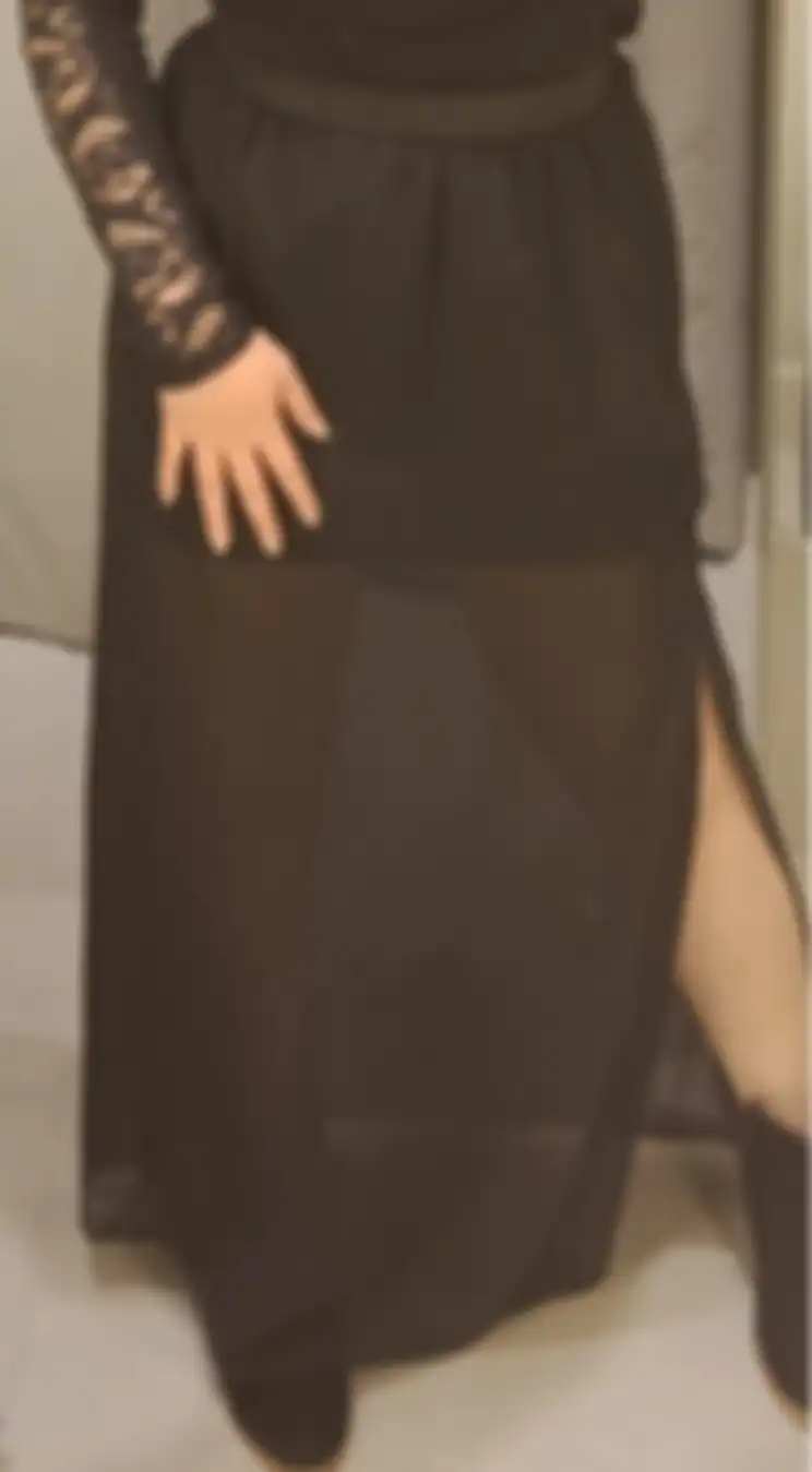Sheer Slit Skirt dari H&M