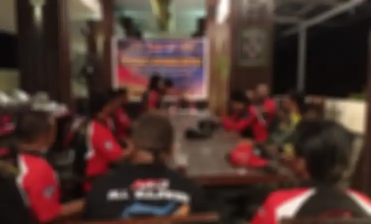 Acara yang diihadiri seluruh keluarga besar ARCI Banggai dan beberapa komunitas motor di kota Luwuk.