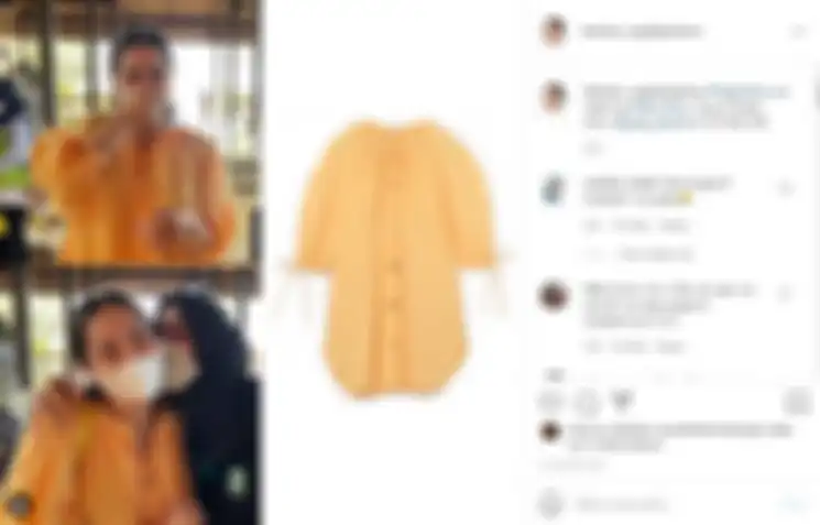 Unggahan akun @fashion_nagitaslavina tentang harga pakaian Nagita.