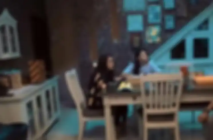 Ruang makan rumah orangtua Anang Hermansyah di Bandung, Jawa Barat.