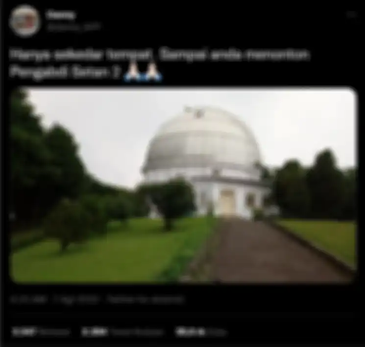 Salah satu latar tempat syuting Pengabdi Setan 2: Communion
