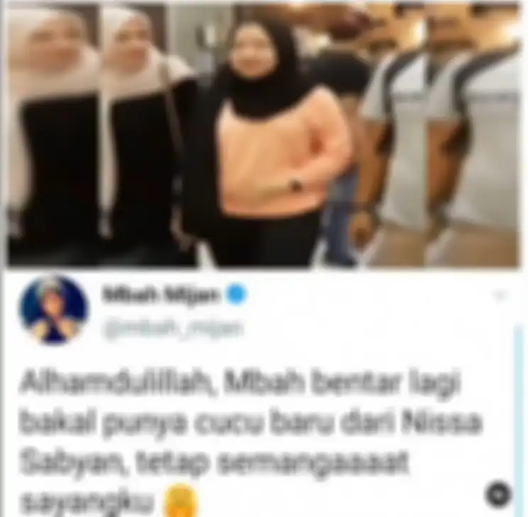 Komentar Mbah Mijan terhadao video Nissa Sabyan yang tengah mengelus perutnya.