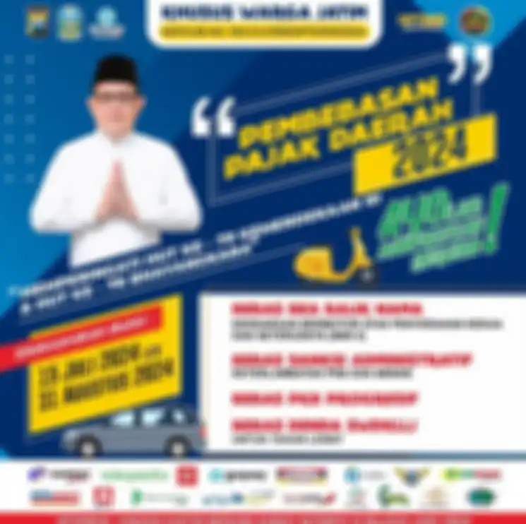 Program pemutihan pajak kendaraan 2024 di Jawa Timur.
