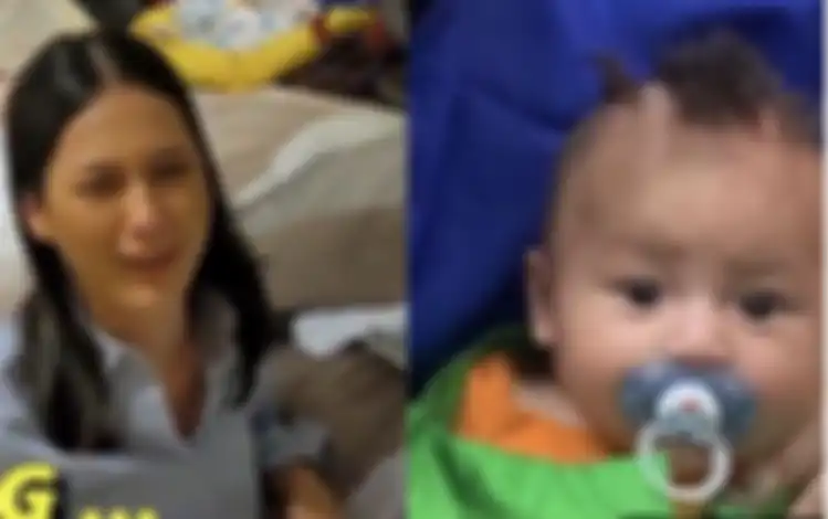 Begini reaksi Paula Verhoeven saat melihat rambut Kiano dipotong mohawk oleh Baim Wong.