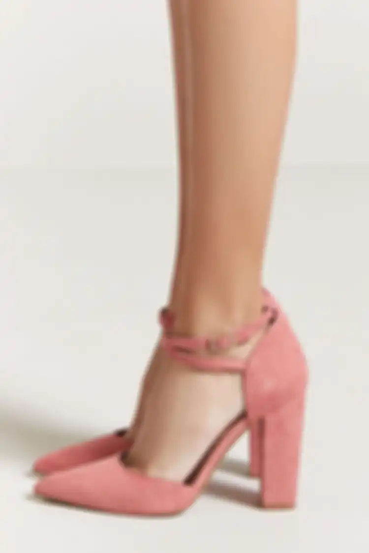 ankle strap block heels