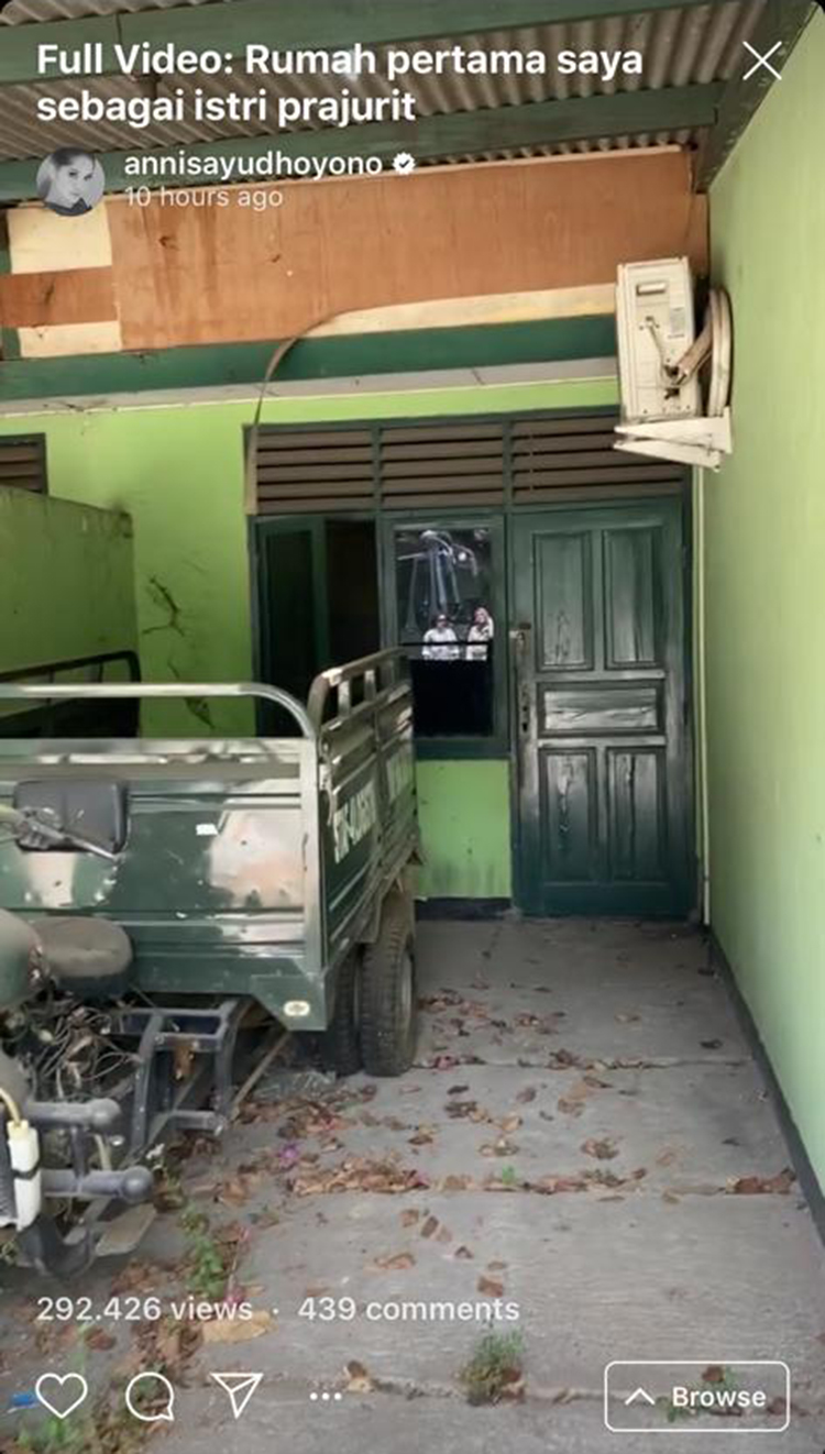 Dapur rumah pertama Annisa Pohan dan AHY