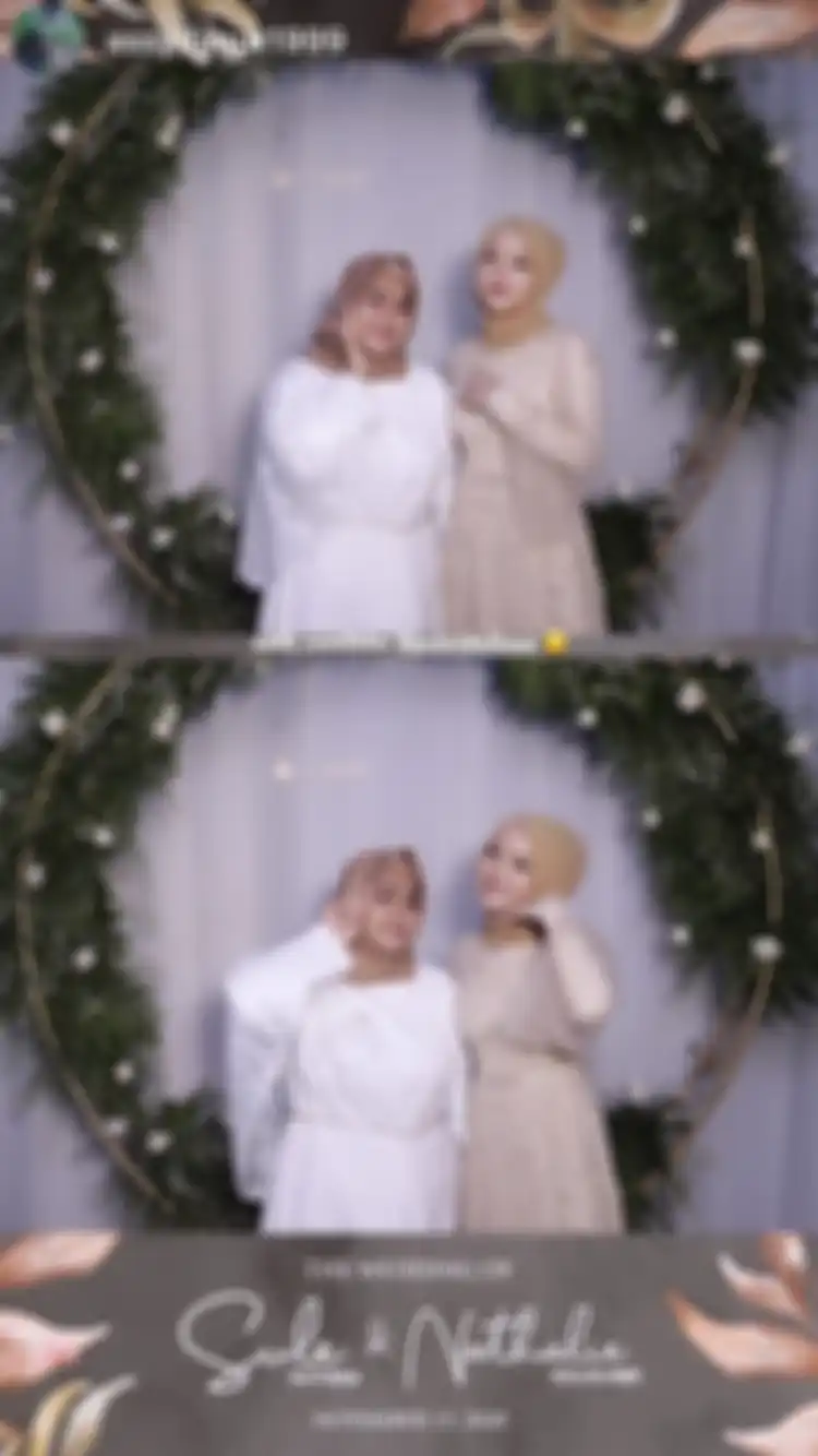 Dress Putri Delina di pernikahan Sule dan Nathalie Holscher