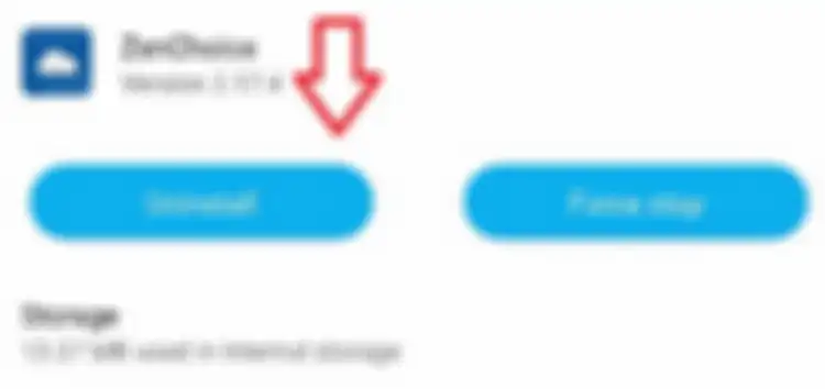 Pilih opsi Uninstall