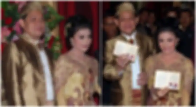 Foto pernikahan Cici Paramida dan Ahmad Suhaebi