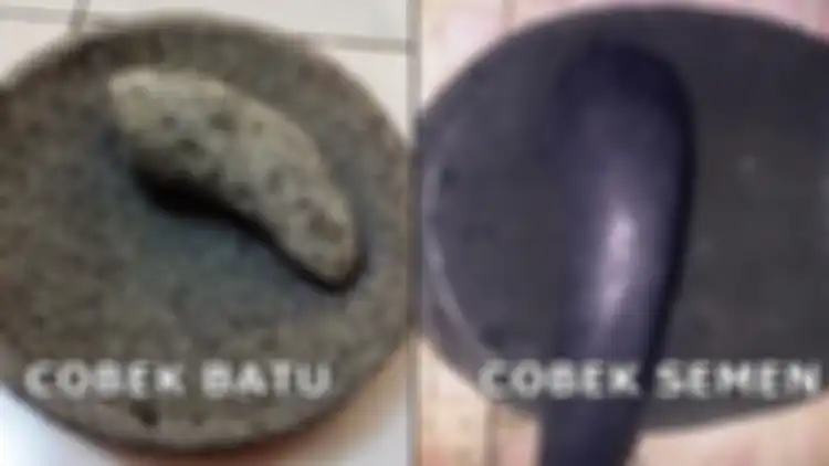 Perbedaan cobek batu dan semen