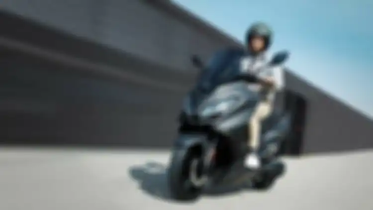 Tampang depan motor baru Nerva EXE 2022, elegan banget.