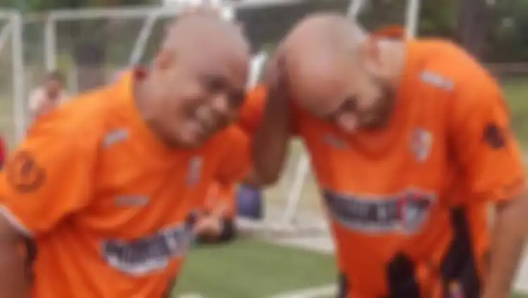 Foto lucu Sapri Pantun yang juga menjadi duta dari Persija Jakarta.
