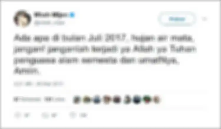 Tangkapan cuitan Mbah Mijan
