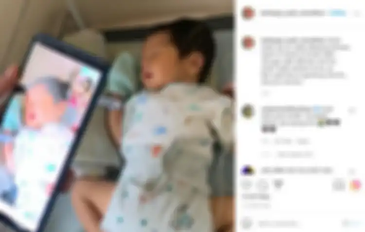 Unggahan akun IG bayi Nadya Mustika
