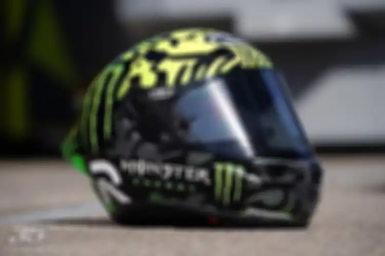 Helm HJC RPHA 01R Barcelona yang dipakai Crutchlow saat MotoGP Catalunya 2019