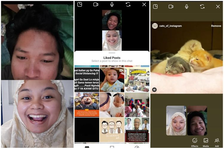 Fitur video call Instagram Co-Watching
