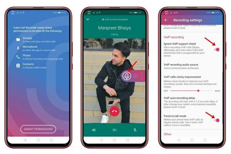 Cara merekam panggilan WhatsApp di perangkat Android 