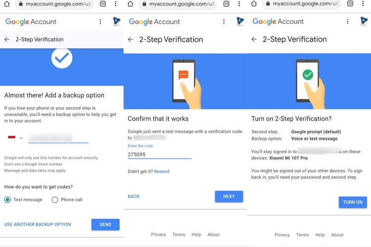 Cara mengaktifkan fitur 2-Step Verification.