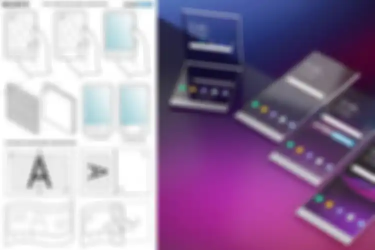 Paten ponsel layar lipat Sony