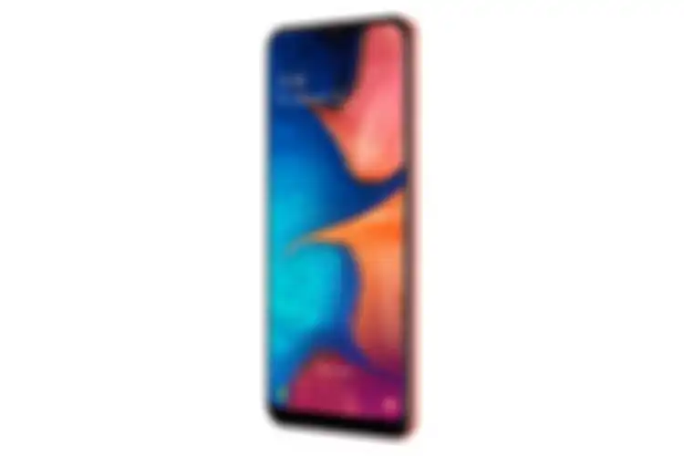 Tampak Kanan Samsung A20 Merah