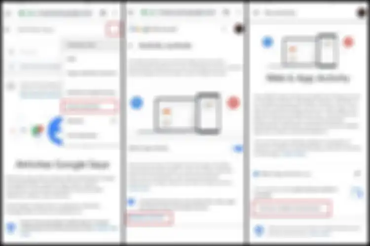 Ilustrasi langkah menghapus riwayat Google secara otomatis